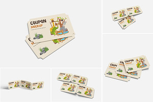 Clean Coupon Mockup