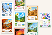 Weather Flashcards, a Stationery Template by Designmela01 (Thumbnail 4 of 5)