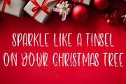Christmas Tinsel, a Handwritten Font by Freeling Design House (Thumbnail 6 of 6)