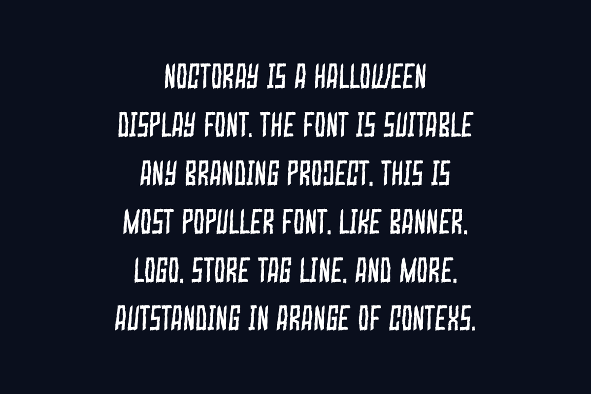 Noctoray - Halloween Font, a Blackletter Font by QR Design Studio (Photo 4 of 6)