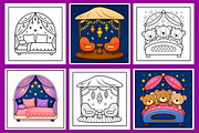Hygge Place Bold and Easy Coloring, a Decorative Illustration by Coco Bloom (Thumbnail 3 of 3)