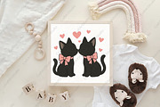 Cat Valentines Black Cat PNG, an Illustration by CraftArtStudio (Thumbnail 4 of 4)