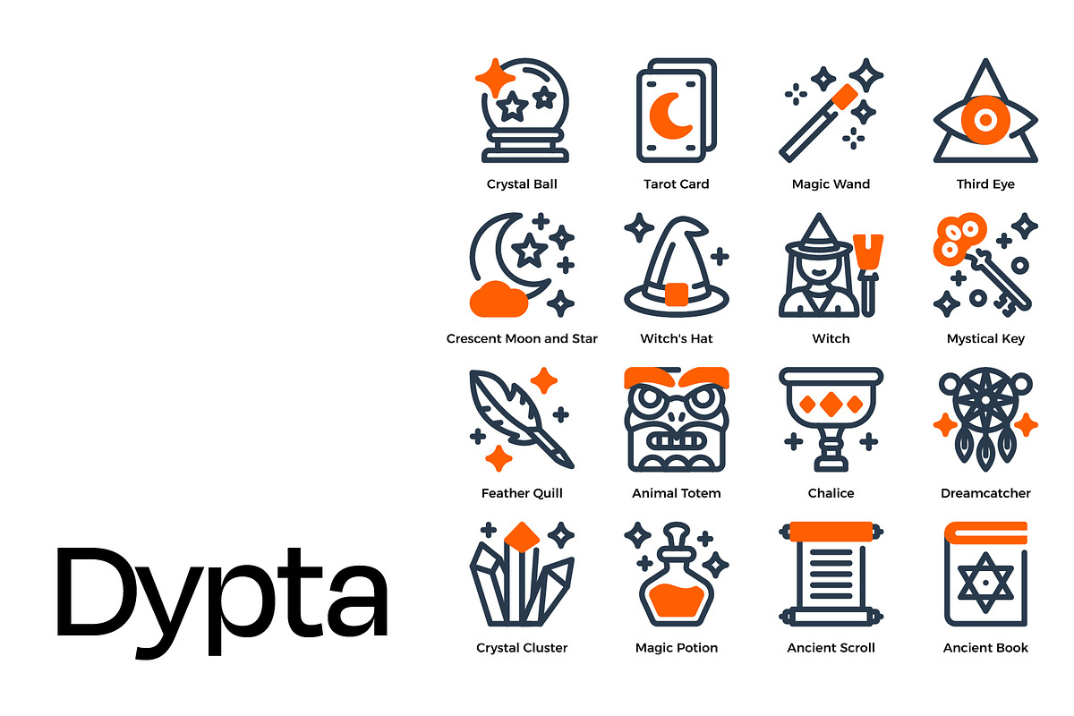 Mystical Icon Set, a Duotone Icon by Eklip Studio (Photo 3 of 4)
