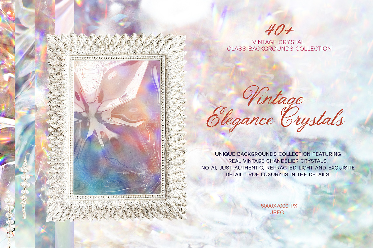 Vintage Crystal chandelier backdrops, a Background Graphic by Vero Arts (Photo 1 of 15)