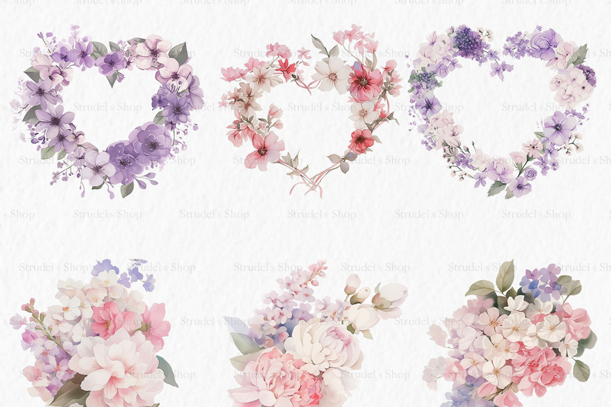 Spring Florals Clipart PNG, an Object Graphic by MyLittleMeow (Photo 5 of 6)