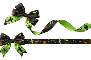 halloween bow transparent background