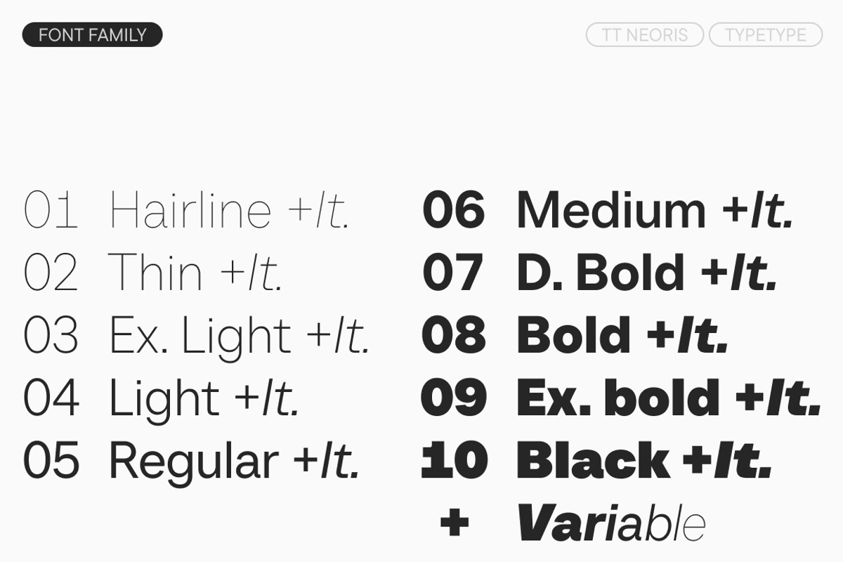 TT Neoris, a Sans Serif Font by TypeType (Photo 4 of 15)