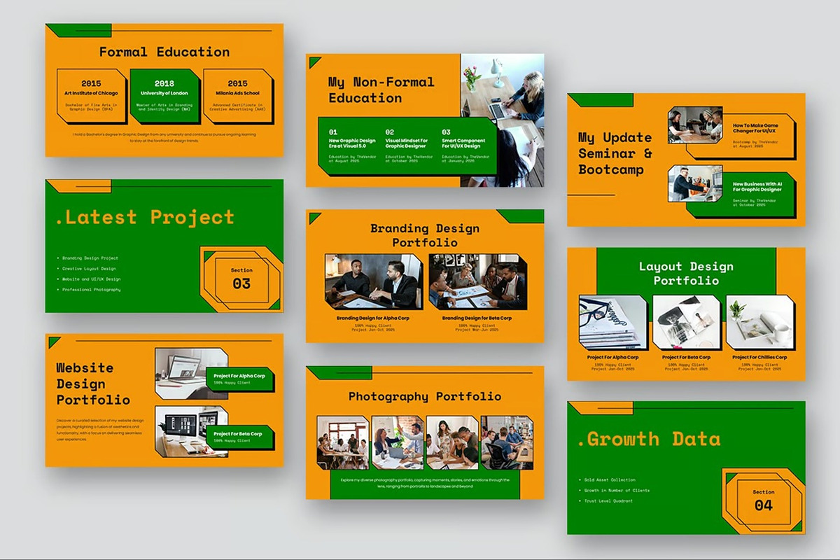 Creative Portfolio Powerpoint, a Presentation Template by Fit-tee (Photo 6 of 10)