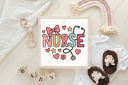 Valentine Pink Nurse Stethoscope Bow, an Illustration by CraftArtStudio (Thumbnail 4 of 4)
