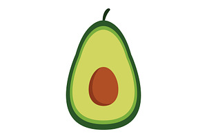 Avocado, an Illustration by Mark1987