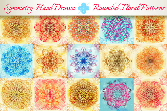 15 Floral Symmetry Patterns preview 5