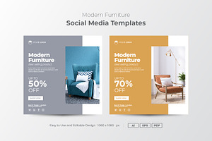Furniture Instagram post template