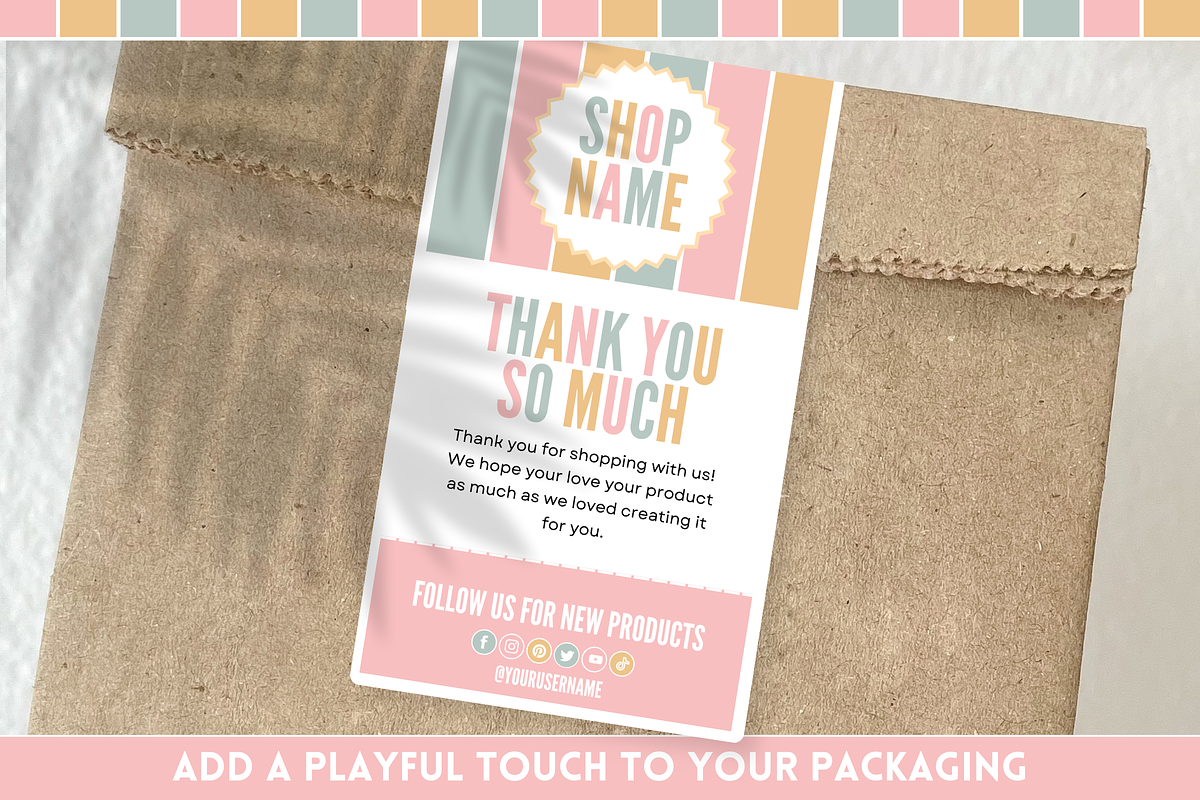 Pastel Shipping Sticker Template, a Marketing Template by SunshineStudioBoutique (Photo 6 of 8)