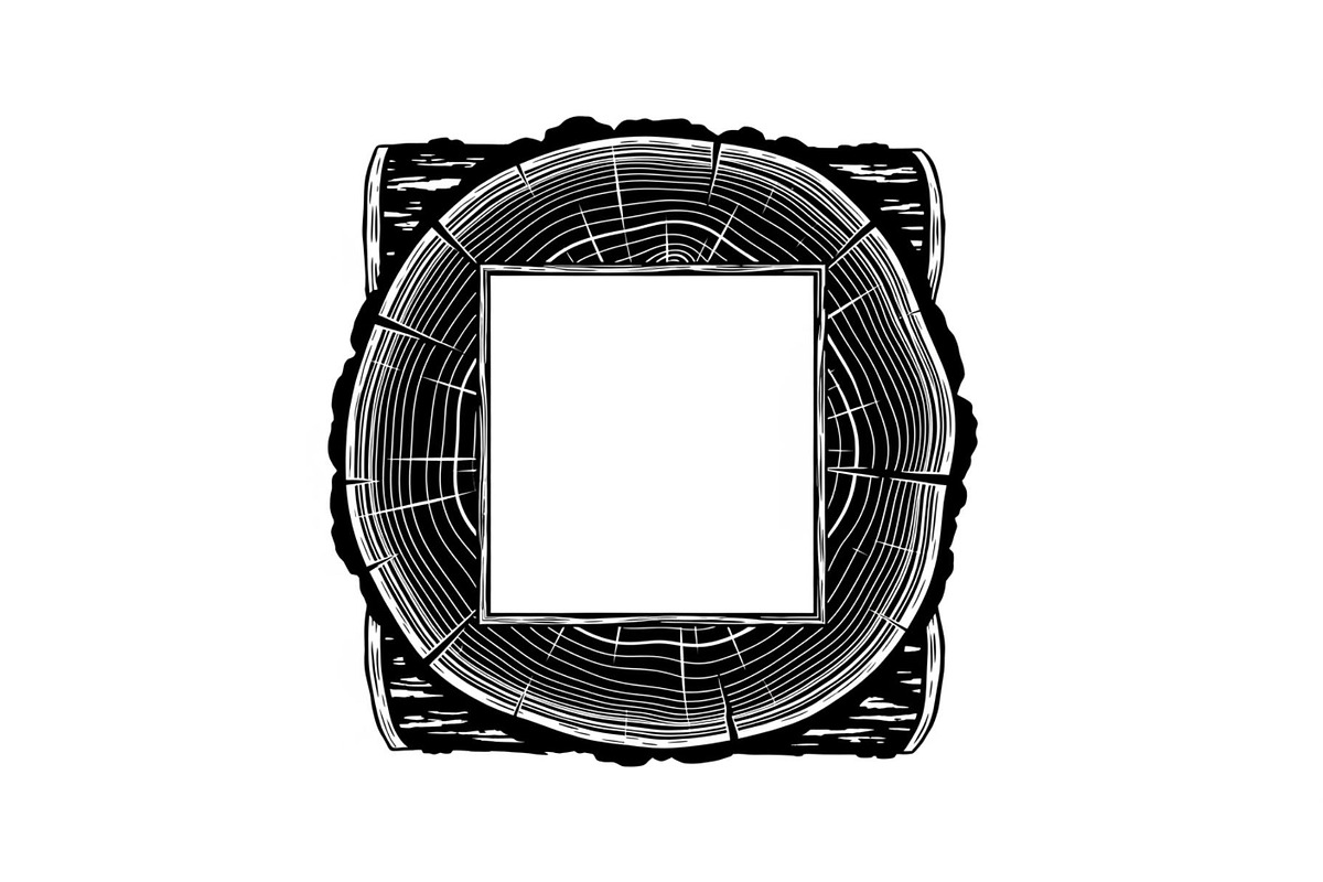Rustic Wood Slice Frame Bundle, an Illustration by yasushie (Photo 16 of 31)