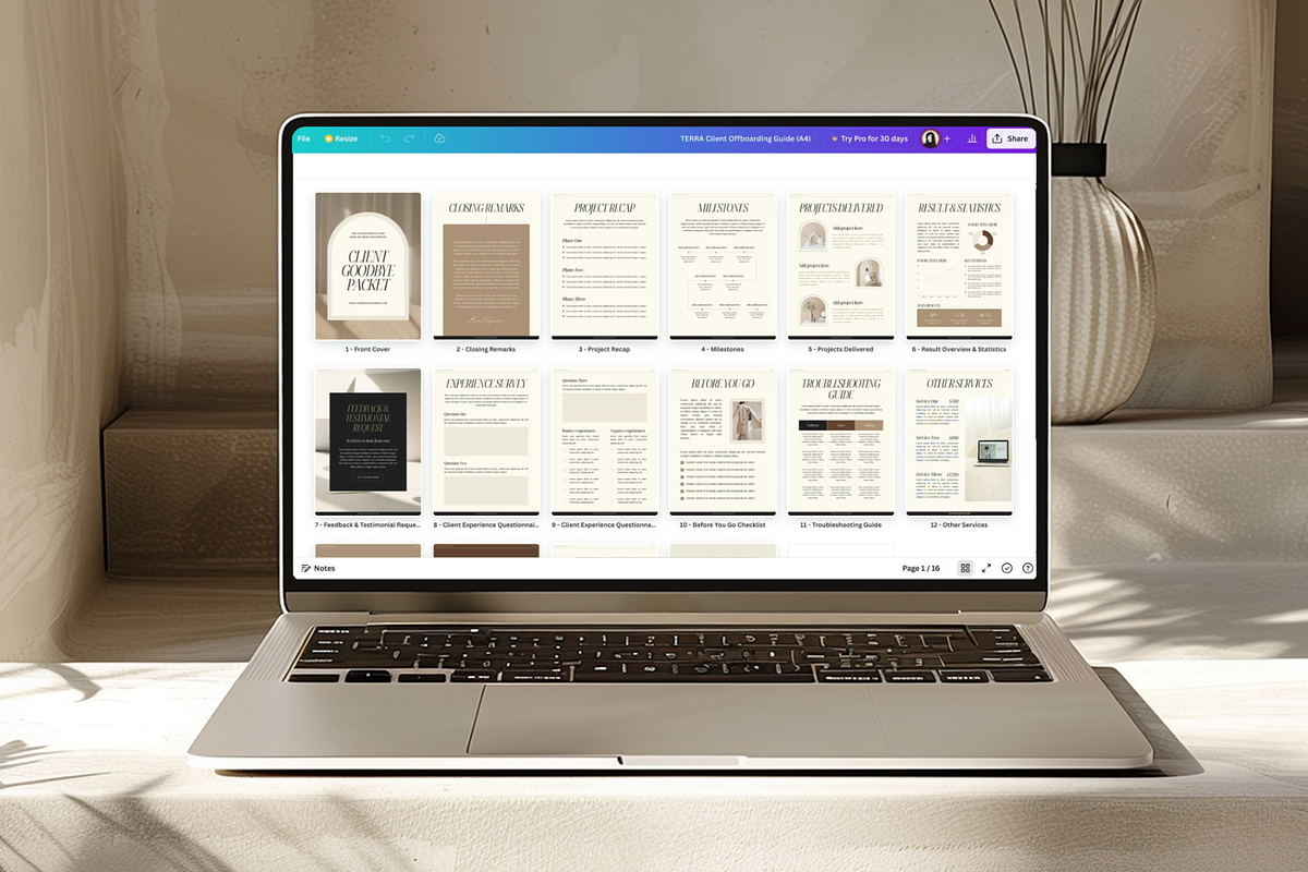 TERRA Client Offboarding Guide, a Marketing Template by Creatif Foundry (Photo 2 of 7)