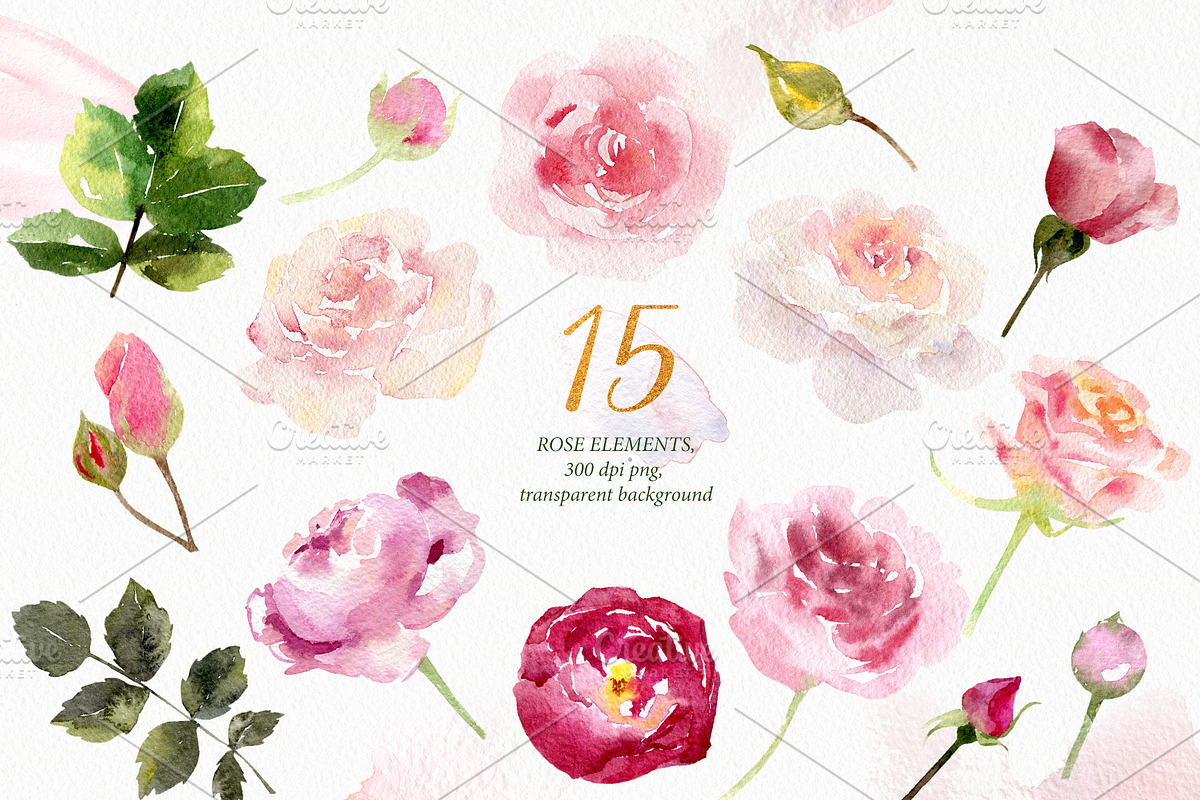 Gold & watercolor collection, a Texture Illustration by Elegantia (Photo 3 of 13)