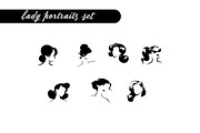 Lady silhouettes, an Object Graphic by Funnystore (Thumbnail 3 of 8)