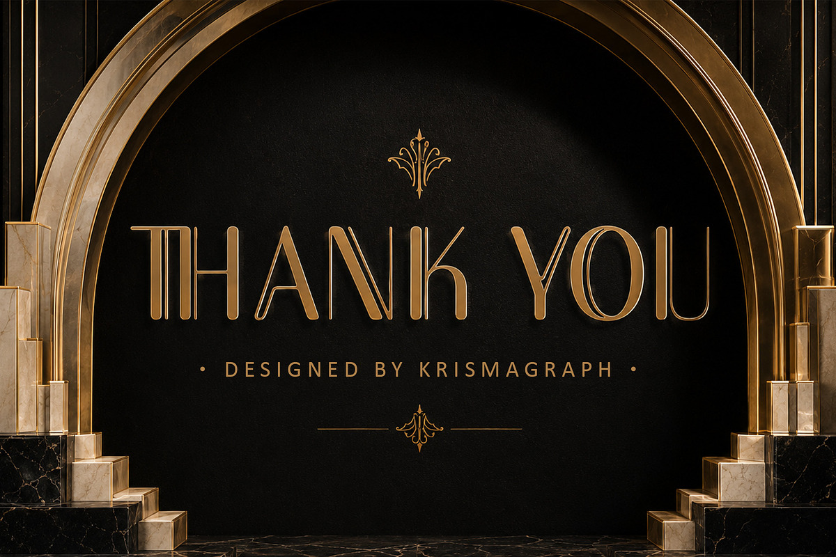 Malchis – Luxury Art Deco Font, a Sans Serif Font by Krismagraph (Photo 12 of 12)