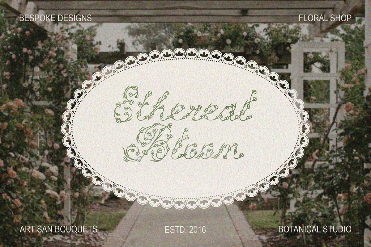 Hedge Rose Decorative Floral Script, a Script Font by AnMark (Photo 8 of 10)