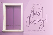 Just Jessy! [Signature Font], a Script Font by Garisman Std (Thumbnail 1 of 10)