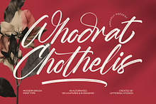 Whadrat Chothelis Modern Brush Font