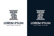 Letters FS or FZ Pillar Logo, a Branding & Logo Template by Pray Art Design Studio (Thumbnail 1 of 2)