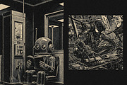 Retro Grainy Square, Poster Effect, a Layer Style Add-On by dokudokunomi (Thumbnail 4 of 4)