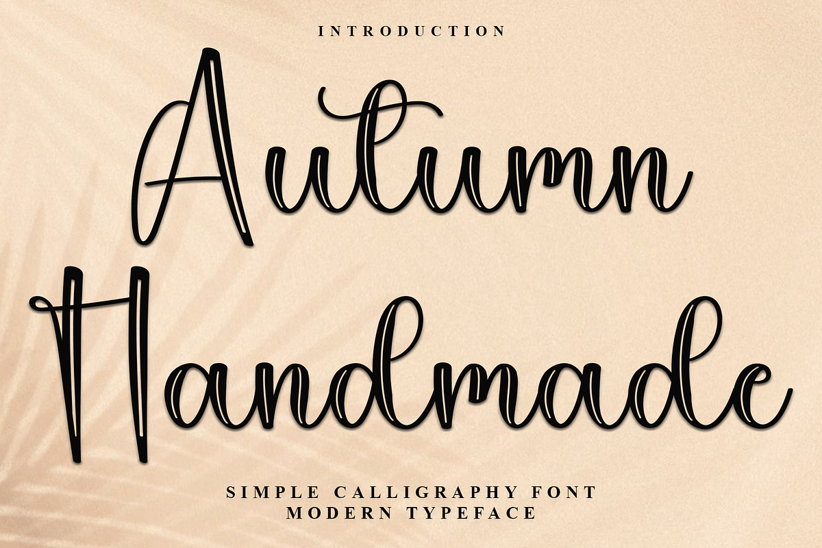 Autumn Handmade, a Handwritten Font by FreshTypeINK (Photo 1 of 9)