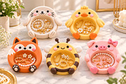 Kawaii Animal Jewelry Bowl STL, an Animal 3D Model by Layerology (Thumbnail 1 of 3)