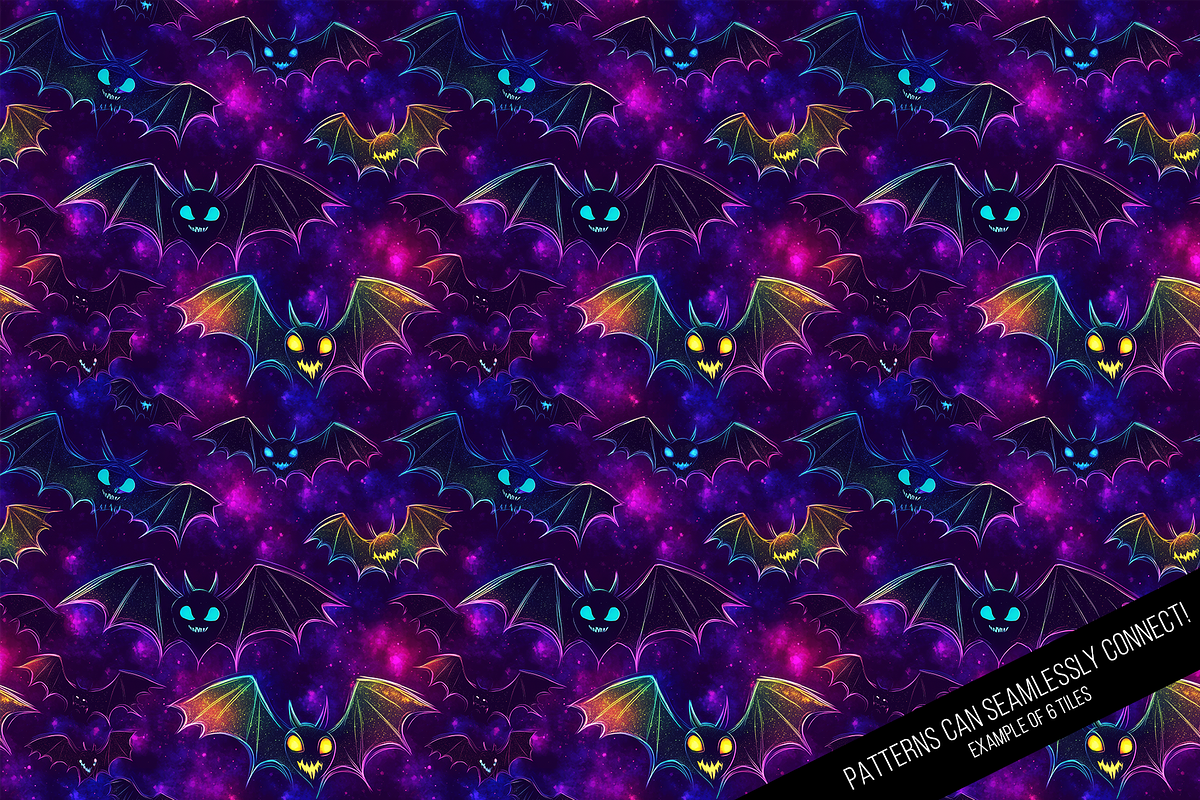 Halloween Glow Digital Paper, a Pattern Graphic by Chromolume Studio (Photo 15 of 16)