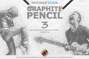 Graphite Pencil 3 Photoshop Actions