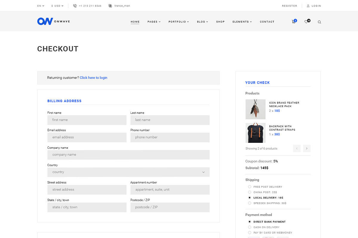OnWave — Multipurpose PSD Template, a Websites & App Template by ScienteCraft (Photo 32 of 51)