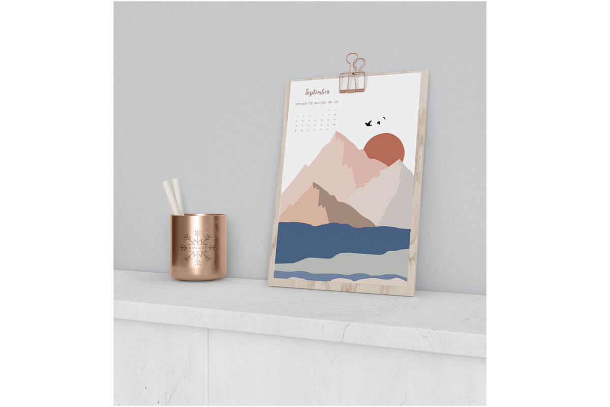 Natural calendar 2022 template, an Illustration by Piixypeach (Photo 5 of 5)