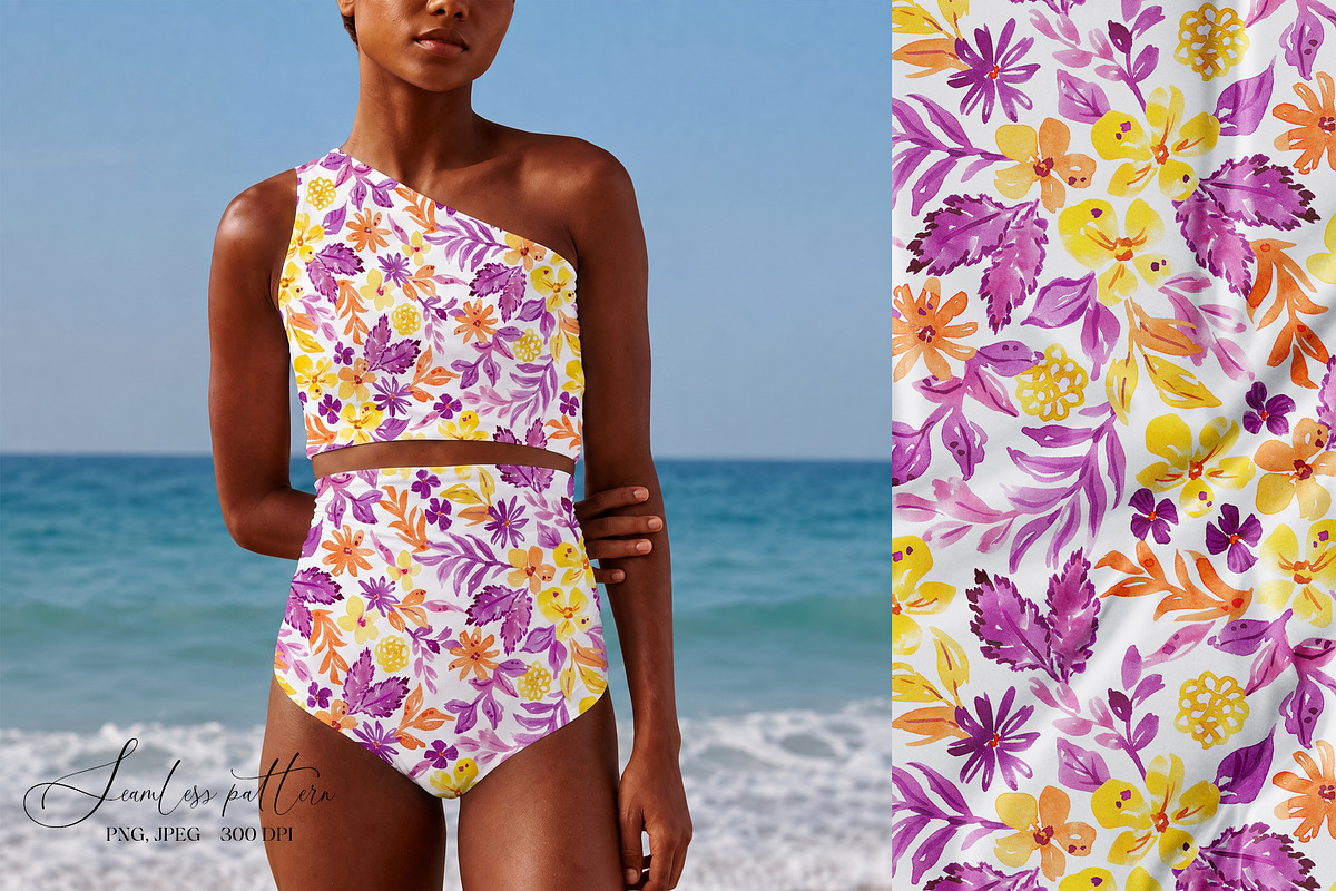 Fantasy Floral Garden Pattern, a Pattern Graphic by SirenaArt (Photo 2 of 12)