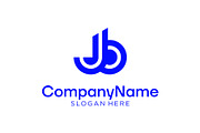 Letter JB Blue Modern Logo, a Branding & Logo Template by ika trisiana (Thumbnail 1 of 2)