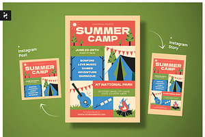 Summer Camp Flyer, a Flyer Template by Neermana