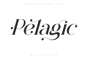 Pelagic Bird - Unique Ligature Font