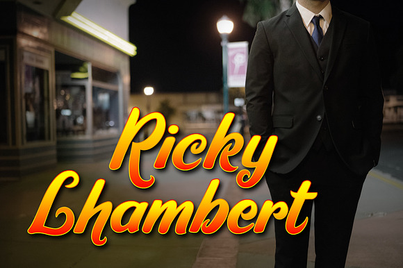 Ricky Lhambert Font preview 6