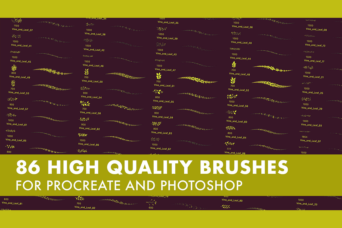Vine and Leaf Brush Set, a Brush Add-On by Zsolt Kosa Art (Photo 5 of 6)