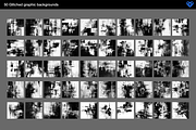 Glitched - 50 Black & White Textures, a Background Graphic by ikono.me (Thumbnail 5 of 6)