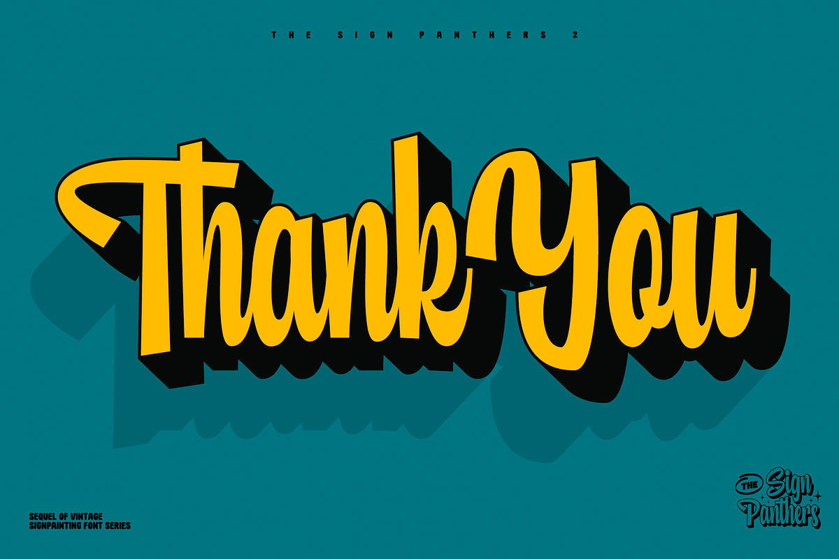 Sign Panthers 2 - Sign Painting Font, a Sans Serif Font by Konstantine Studio (Photo 19 of 19)