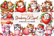 Strawberry Goose Clipart, an Illustration by DreamArtGraphic (Thumbnail 1 of 4)