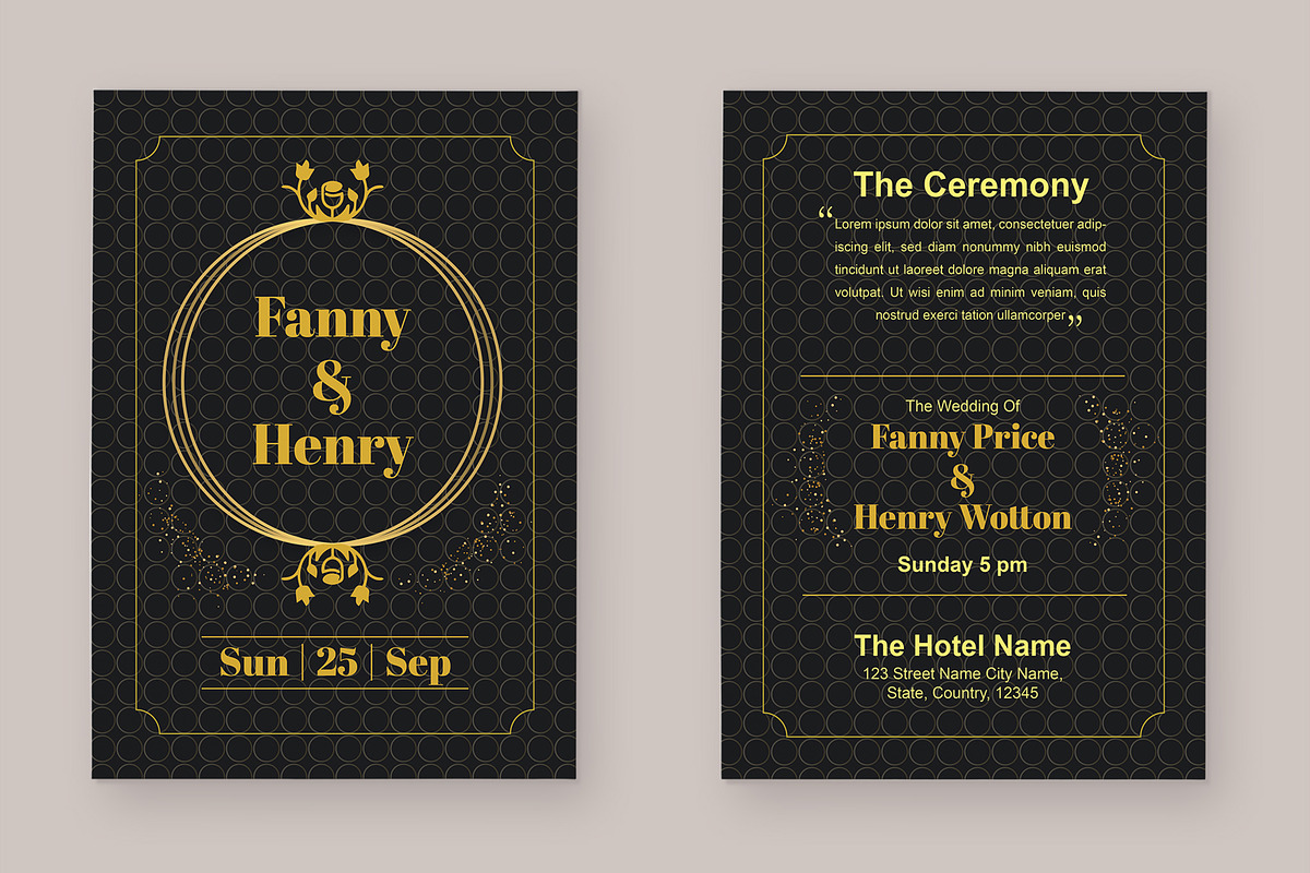 Wedding Invitation Card, a Stationery Template by MightyDesign (Photo 2 of 7)