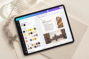 Digital Travel Itinerary Template, a Magazine Template by ShopRShop (Thumbnail 2 of 11)