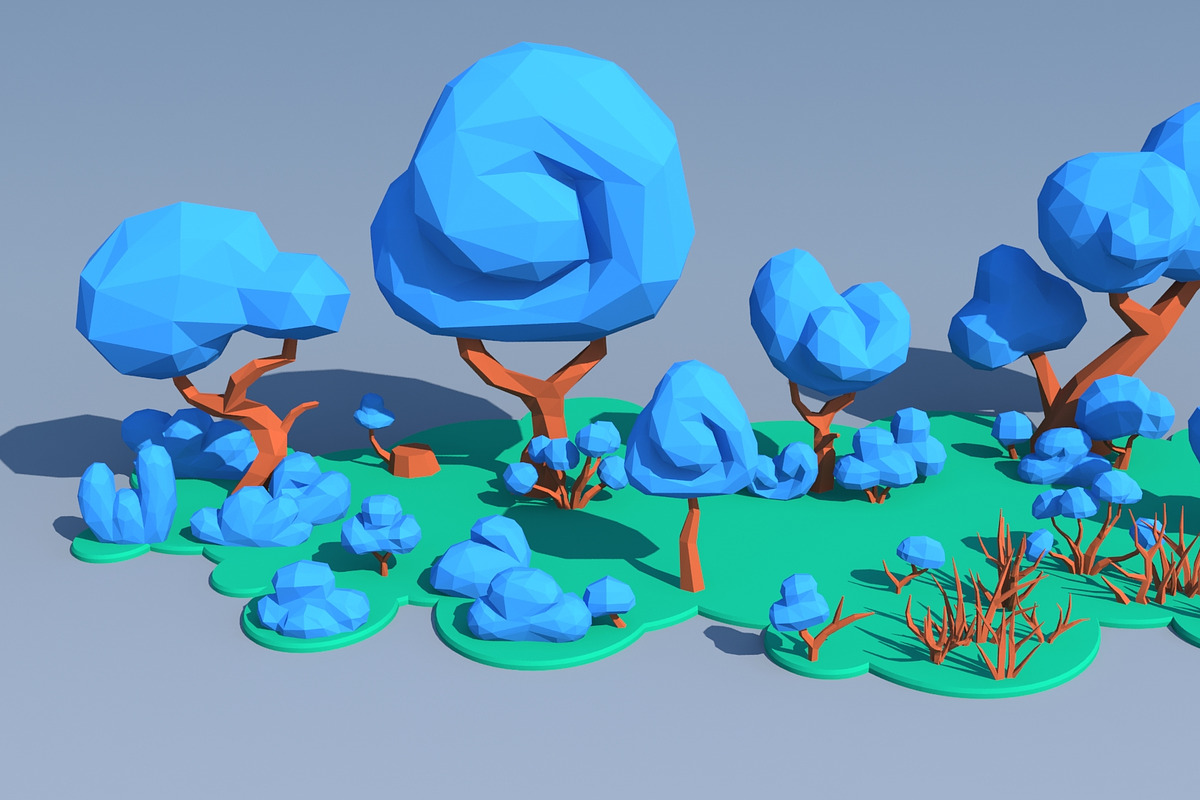 Trees And Bushes, an Environmental 3D Model by Saintpix (Photo 17 of 35)