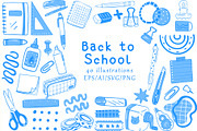 Back to School Lineart, an Education Illustration by Carpet Tapete Pretzel (Thumbnail 1 of 7)