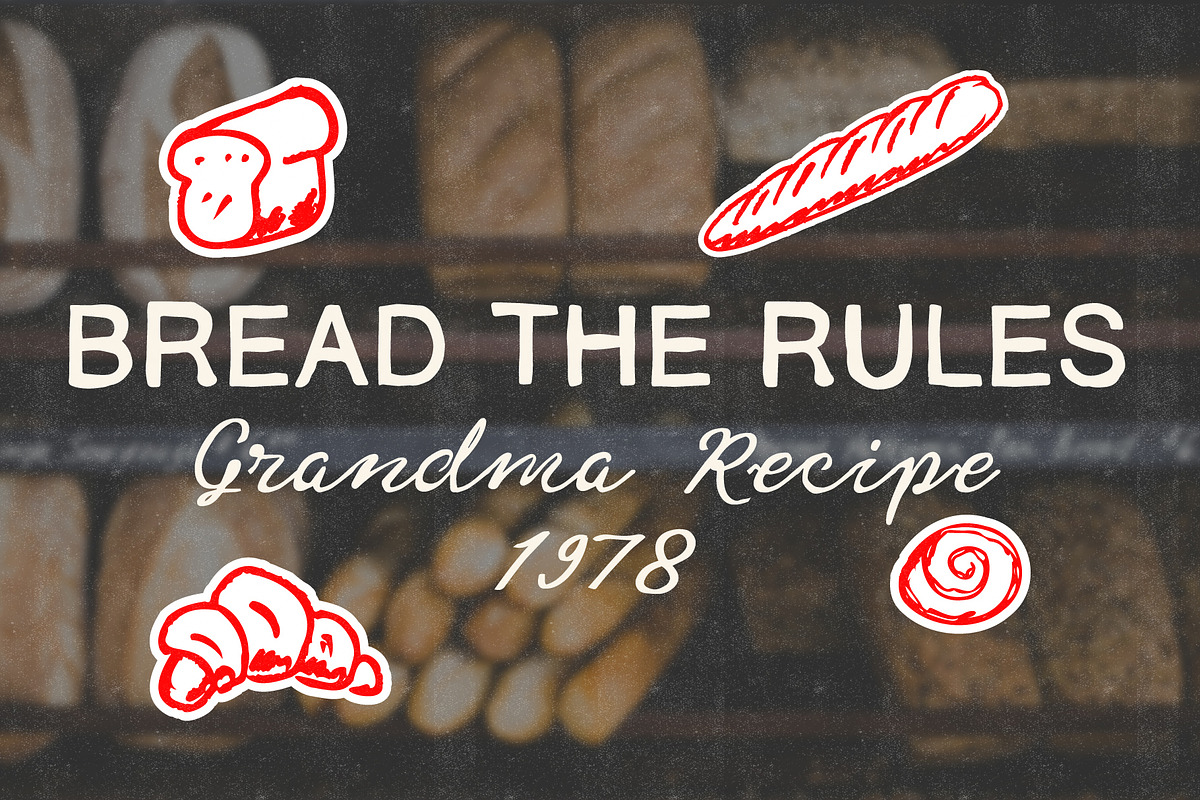 Old Kitchen Handwriting Font, a Handwritten Font by Angin Studio (Photo 4 of 12)