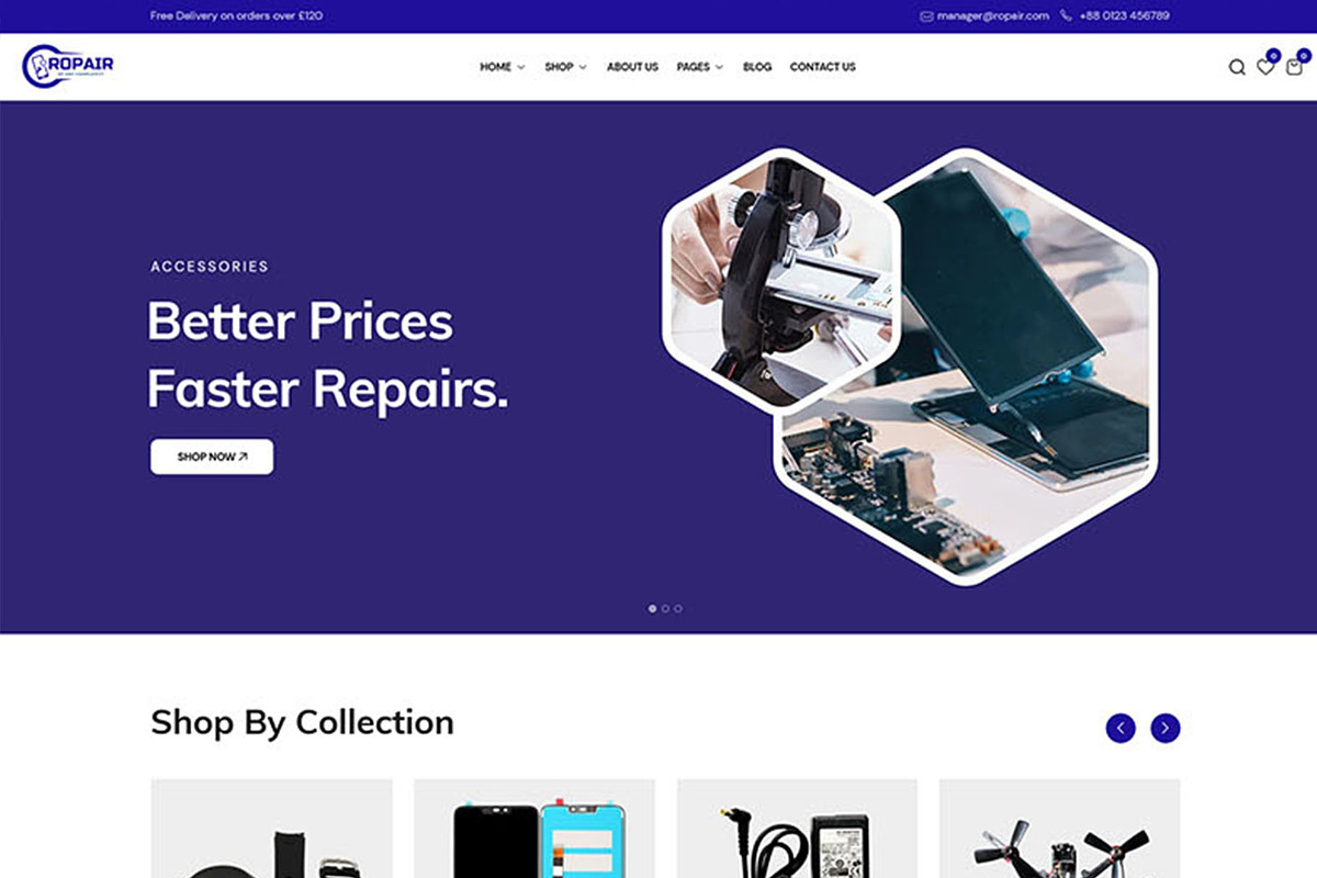 Repair Services Shopify Theme OS 2.0 preview 3
