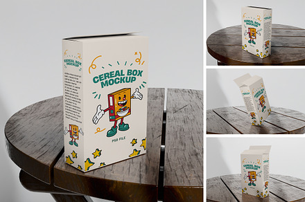 Cereal Box Mockup, a Packaging Mockup by xavier_studio