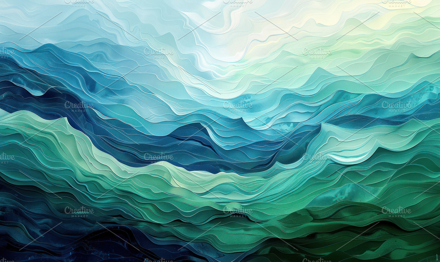 A digital art piece featuring wavy l, a Photo by LOGOCREATIVE